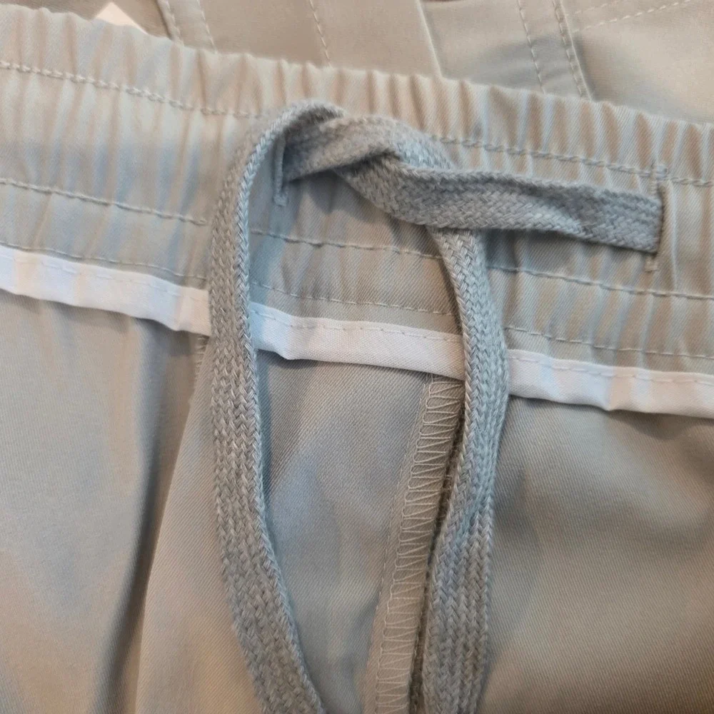 FlexRover Mens Cargo Pants Tan Khaki Elastic Waist 3XL-30 Outdoor Casual Utility